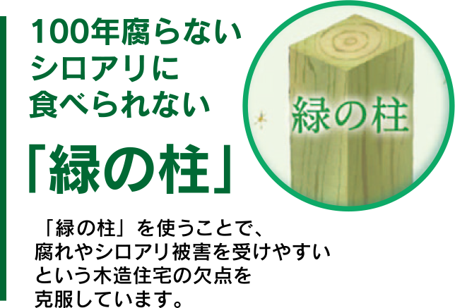 加圧注入処理により生まれます／ハウスガードシステム